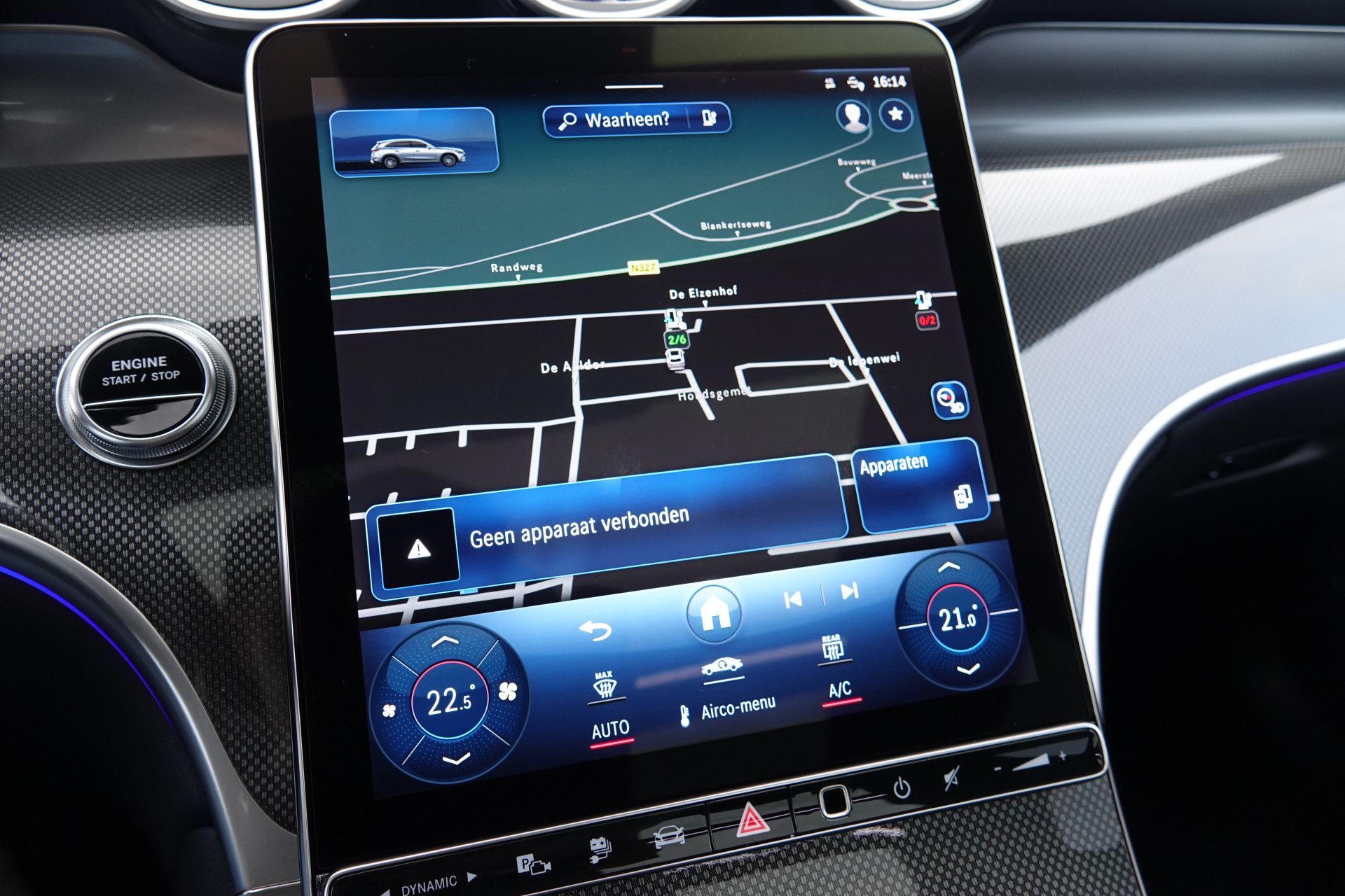 tweedehands Mercedes-Benz GLC 300e 4MATIC AMG Line | Pano | Burmester | Trekhaak | Night Pakket | 360 | Memory |  – beschikbaar bij Van de Velde Auto’s