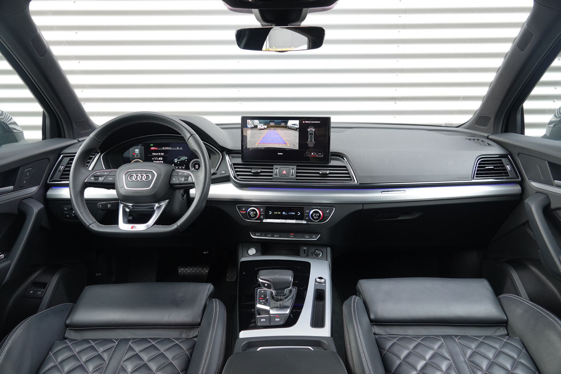 tweedehands Audi Q5 Sportback 50 TFSI e S edition | Sportstoelen | Luchtvering | B&O | Camera | S-Line |  – beschikbaar bij Van de Velde Auto’s